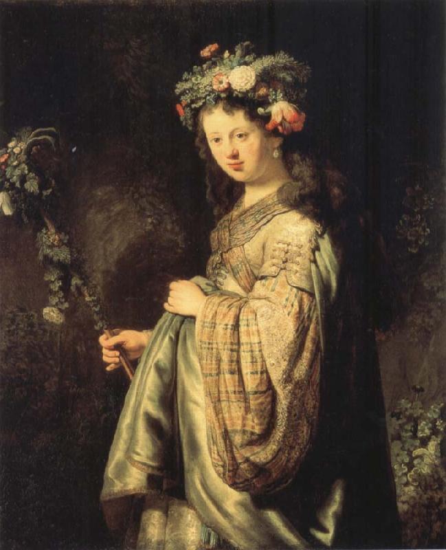 REMBRANDT Harmenszoon van Rijn Saskia sa Flora